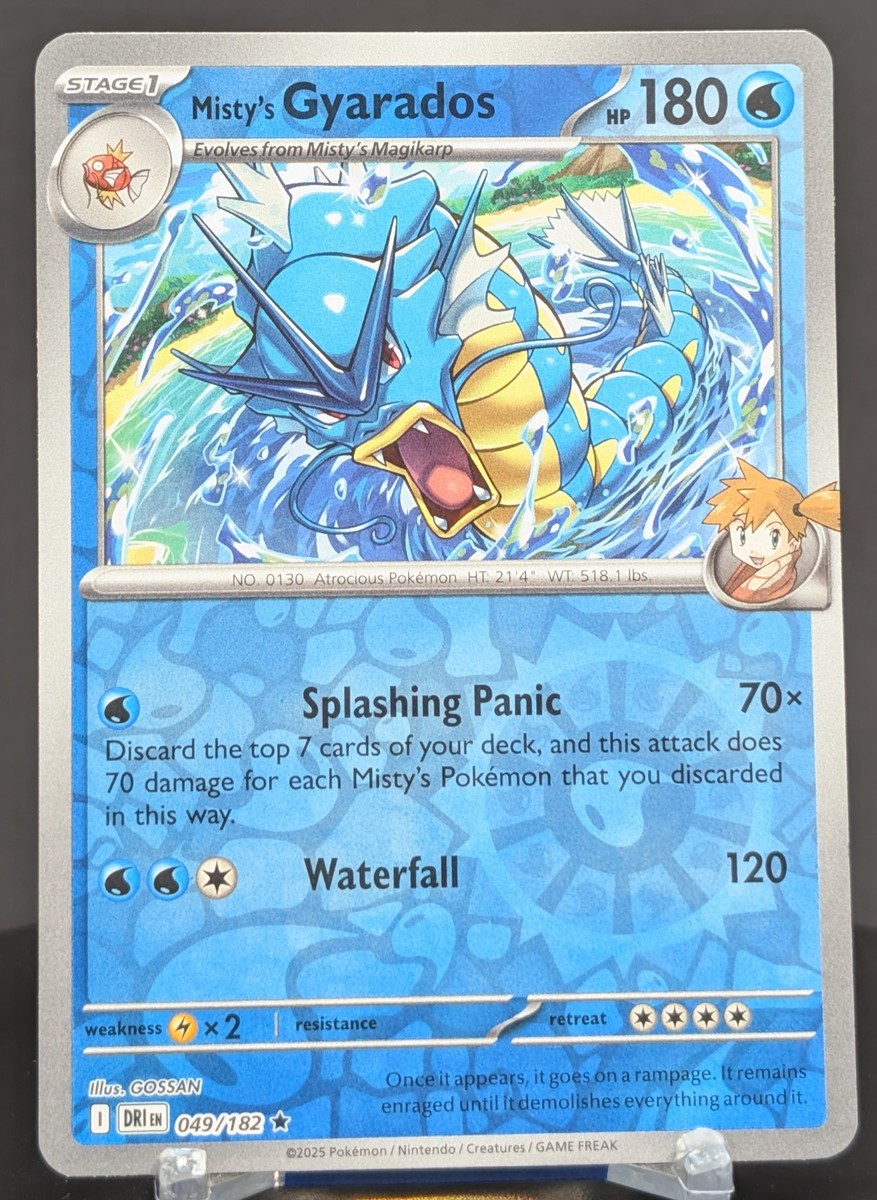 Pokemon Misty's Gyarados #049/182 English Destined Rivals Reverse