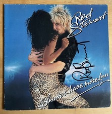 ROD STEWART Vinyl ORIGINAL Autogramm Blondes ...