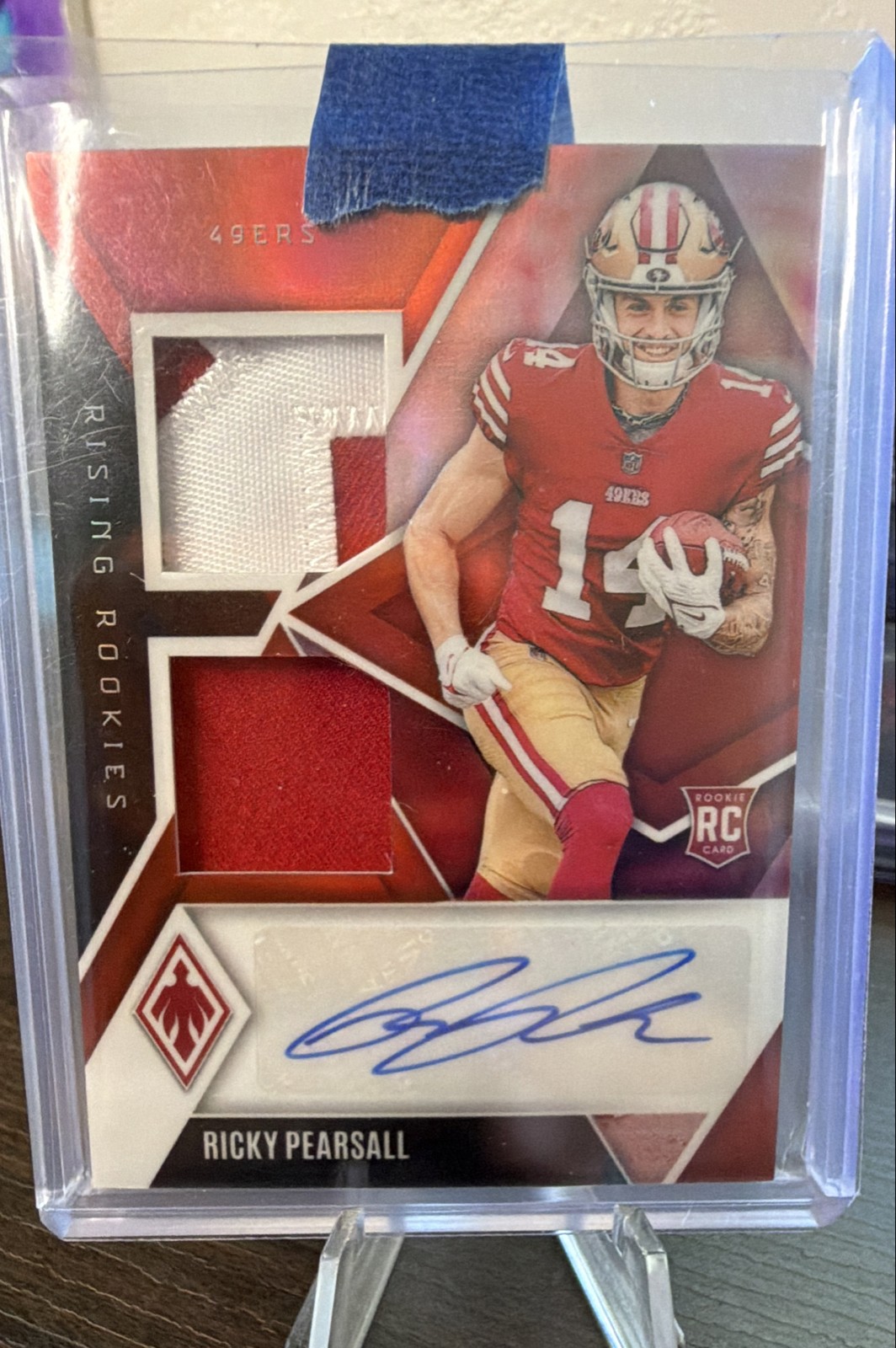 Ricky Pearsall Panini Phoenix Rising Rookies Dual Patch Autographs #RRDPRPL Red