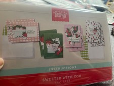 Stampin Up PAPER PUMPKIN SWEETER WITH YOU July 2025 Strawberries 8 Cards