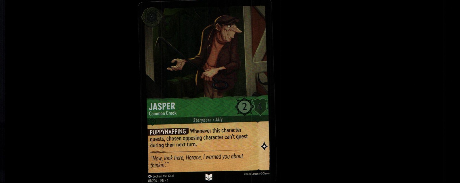 Jasper - Common Crook 81/204 Uncommon The First Chapter Lorcana Holo Near Mint