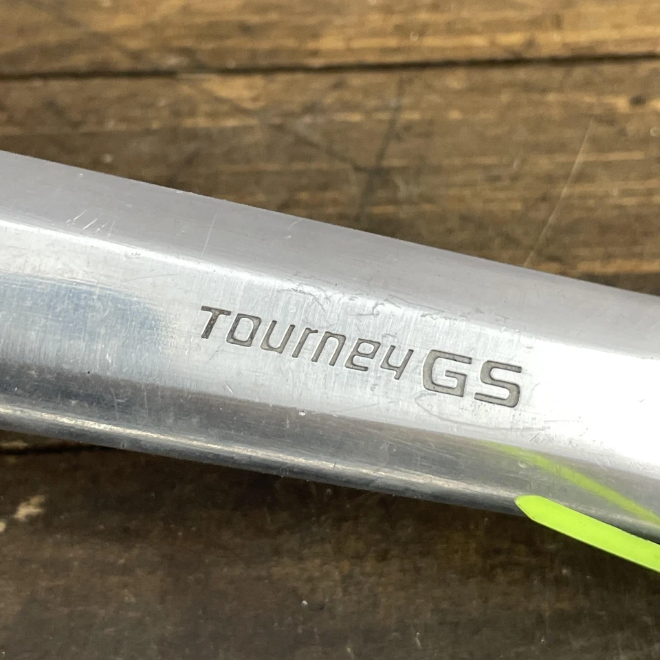 Juego de bielas Tourney GS 175 mm triple Japón 5 pernos 110BCD 80s Takagi Shimano Foto 2 de 4