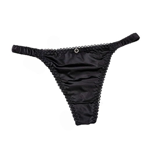 Color For Women For Girl Women Thong Satin Briefs Female Lingerie Bow Panties - Picture 22 of 22