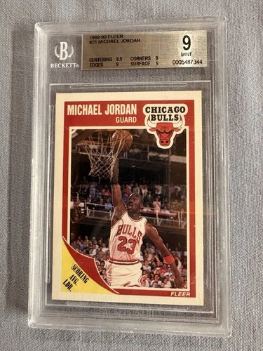 1989-90 Fleer - Michael Jordan #21 BGS 9 Mint Chicago Bulls HOF