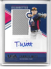 2018 USA Baseball Stars & Stripes Tanner Witt Silhouettes Relic Auto 96/149 #66