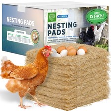 Small Pet Select Chicken Nesting Pads 13x13 - 12pk Nest Box Liners for Hens