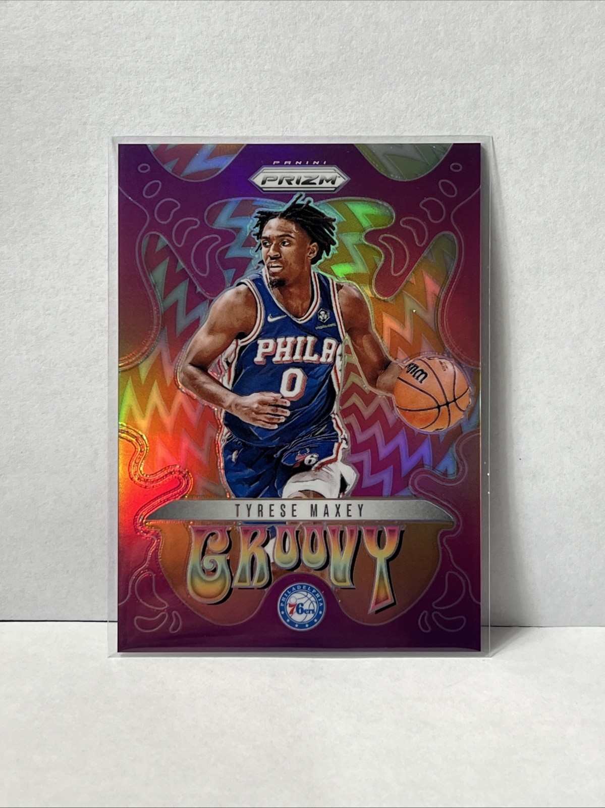2024-25 Panini Prizm TYRESE MAXEY #15 Groovy SSP Case Hit