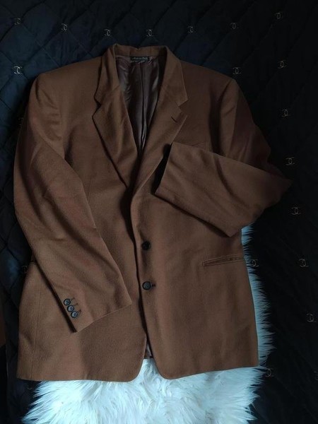 Women Loro Piana Coat Brown Wool 46 / 3XL / 54