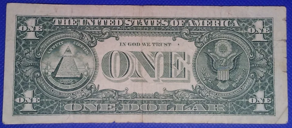 **WEB PRESS NOTE** ((EXPERIMENTAL)) $1 1993 Plate #1/8 Federal Reserve Note - Image 3 of 3