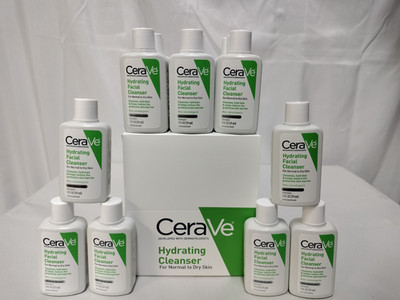 15 Pack of Cerave Hydrating Facial Cleanser: 15 fl oz total, 1 fl oz per bottle