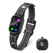 Dog Bark Collar with Remote Control,Smart 2-in-1 Automatic Manual Anti Bark...