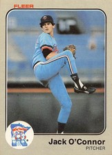 Jack O'Connor 1983 Fleer 621 Minnesota Twins Baseball Card