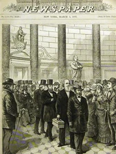 WASHINGTON DC HOUSE OF REPRESENTATIVES 1877 Art Matted