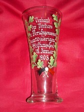 ZUNFTGLAS von 1908 Bierglas PORTIER Stiftungsfest 