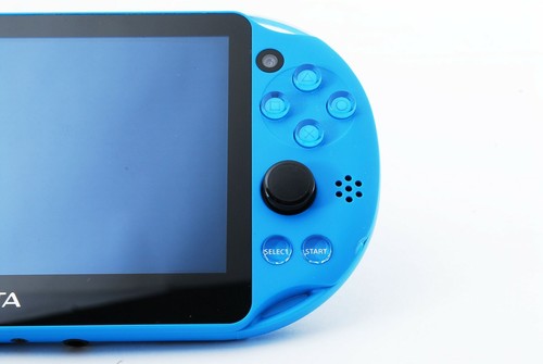 Sony PS Vita Aqua Blue PCH-2000 w/ Charger and Box 8GB Memory Card - Picture 8 of 11