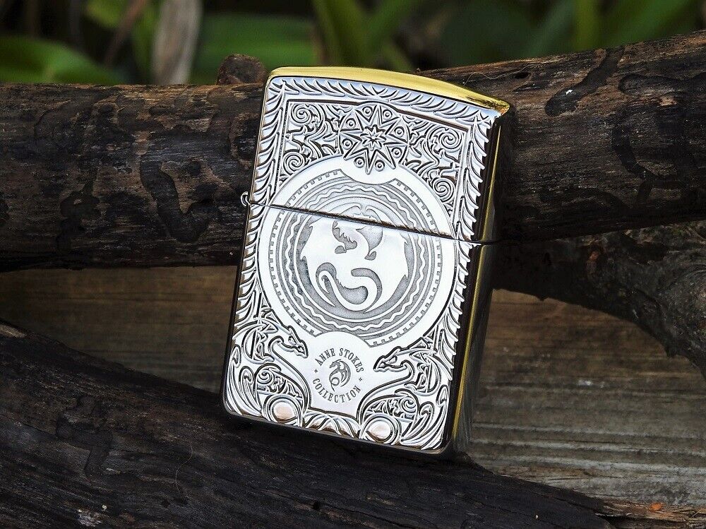 Zippo Lighter - Anne Stokes Dragon - Pocket Watch - Wyvern Zippo Lighter - Anne Stokes Dragon - Pocket Watch - Wyvern
