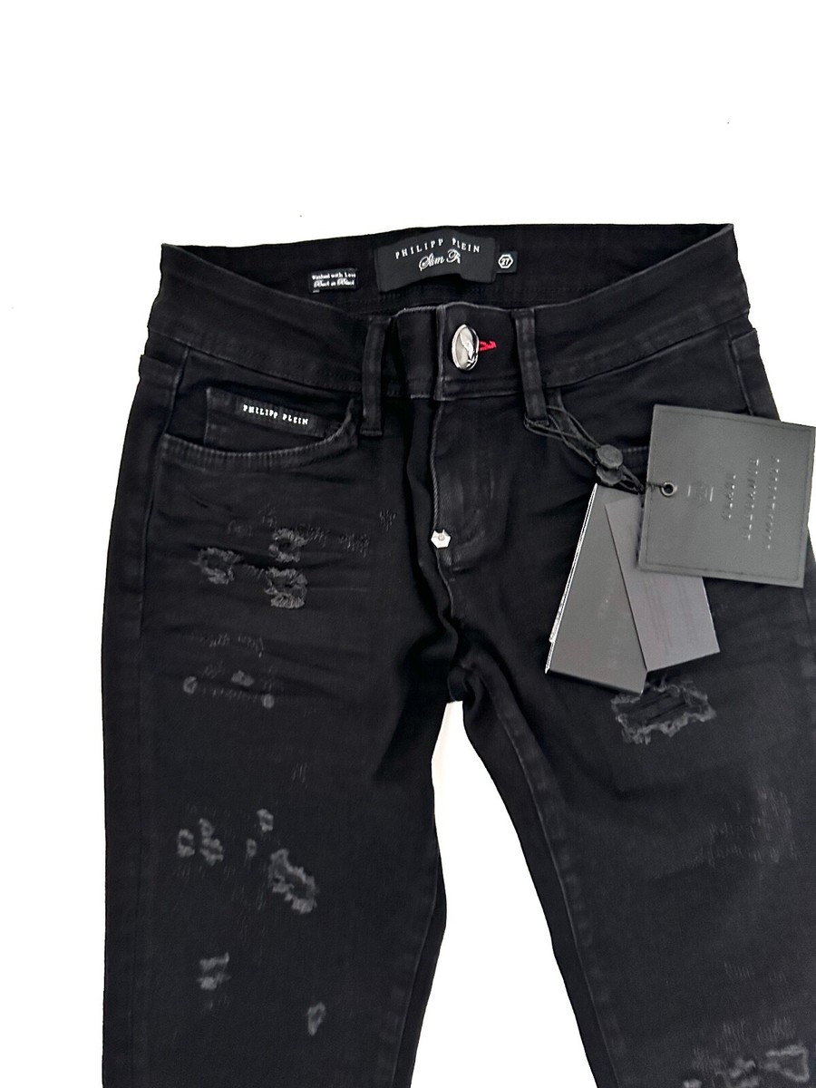 Philipp Plein Black Denim Jeans Size 27 | eBay