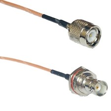 RG316 TNC MALE to BNC FEMALE BIG BULKHEAD RF Cable Rapid-SHIP LOT