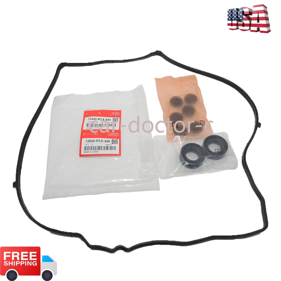OEM For 00-09 Honda S2000 Valve Cover Gasket Kit WITH Spark Plug Tube Seals New - Image 4 of 4