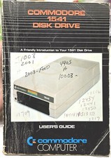 Commodore 1541 Disk Drive Computer User's Guide Manual Book Vintage 1982