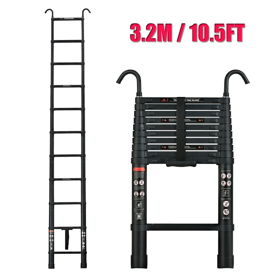 Chelle t lescopique crochet de toit robuste chelle crochet d tachable 6.2M 3.8M  - Photo 4/4