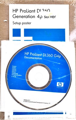 HP ProLiant DL360 Generation 4P Server, Setup Poster, Hewlett-Packard 2005