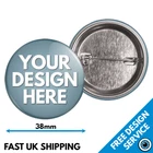 38mm Custom Badges • Personalised Printed Badge • Hen Stag Promotional Button