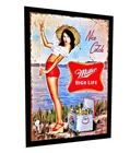 Miller Beer Sticker Sign Sexy Miller High Life Girl Vintage Replica 4 Sizes