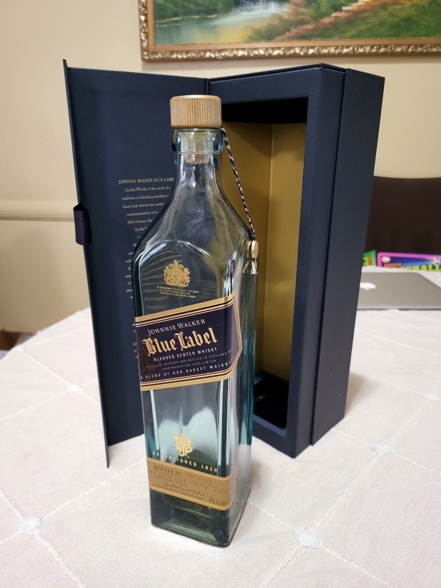 Johnnie Walker Blue Label Empty Bottle With Box 750ML | eBay