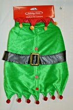 U PICK DOG Costume OUTFIT ELF Green SZ Medium or SMALL HOLIDAY Christmas NEW