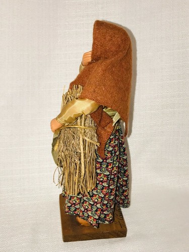 French Provence Santons Clay Folk Art Figurine Doll Village Woman 10" tall - Picture 7 of 12