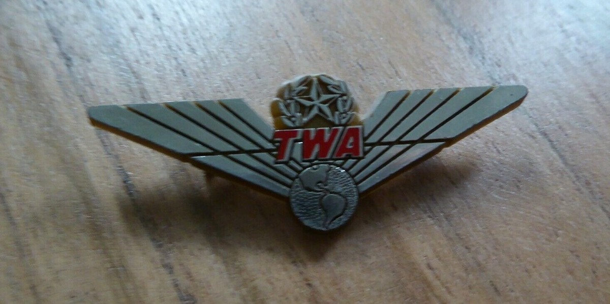 Vintage TWA Trans World Airlines Wings Plastic Junior Pilot Wings