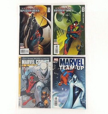 Ultimate Spider-Man / Moon Knight #80 83 Team-Up 7 Presents 4 Lot (2005 Marvel)