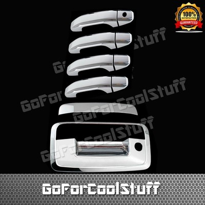 For 14-19 Chevy Silverado 1500 Chrome Door Handle+Mirror