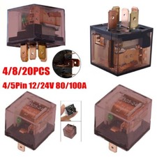4/8/20pcs Automotive Relay 12V/24V 80/100A 4/5Pin SPDT Car Relay Control Device
