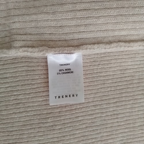 Trenery Womens Beige Wool Cashmere Blend Long Sleeve Long Cardigan Size M - Picture 10 of 11