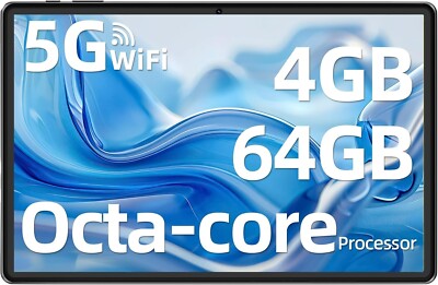 SGIN 10.1'' Tablets Android 12 64GB ROM 4GB RAM WIFI Quad-Core Tablet Dual Camera