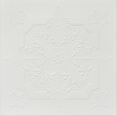 Decorative Ceiling Tiles Easy Installation Ultra Pure White SATIN painted R29W 