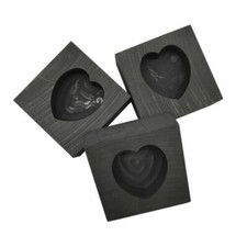 Gold Silver Metal Graphite Ingot Mold Mould Heart For Melting Casting Refining