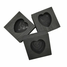 Gold Silver Metal  Graphite Ingot Mold Mould Heart For Melting Casting Refining