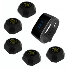 SINGCALL Wireless Calling Service System 1 Waterproof  Watch, 5 Waiter Pagers