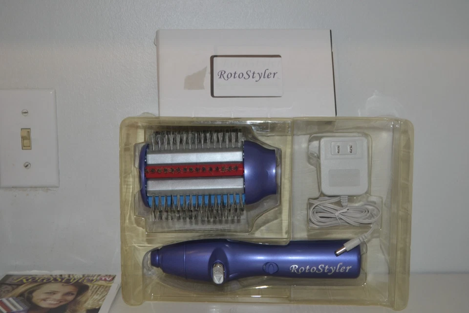 Cepillo de pelo giratorio de triple acción ROTOSTYLER sin usar Foto 2 de 4