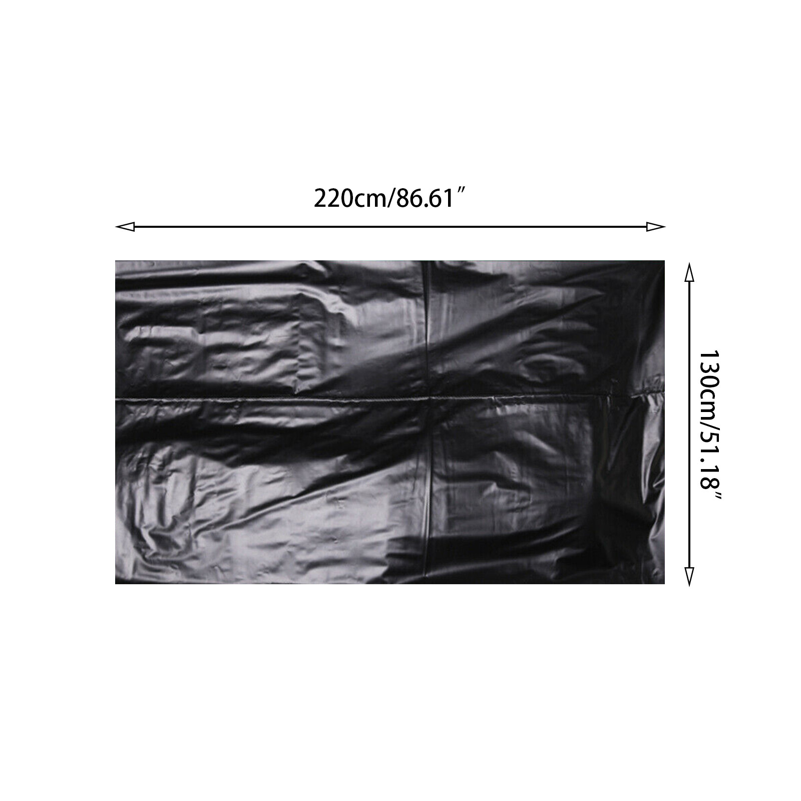 Black PVC Bed Sheet Full Size Single /Queen /King Waterproof Bedding