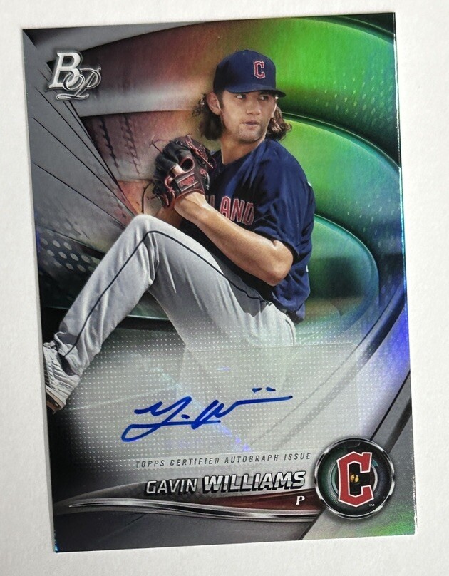 2022 Bowman Platinum Top Prospect Gavin Williams Auto #TOP-31