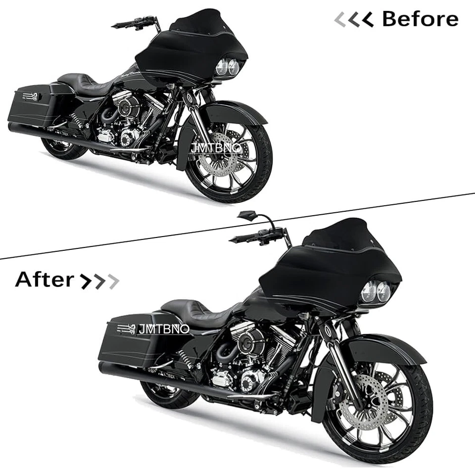 Espejos retrovisores negros para motocicleta Yamaha Stryker XVS1300 1600 VStar 950 Foto 4 de 4