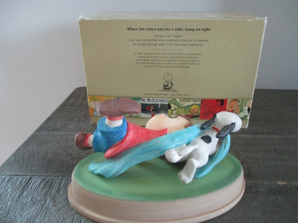 Hallmark Schultz Peanuts When life takes you for a ride hang on tight figure - Image 3 of 4