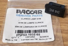 ~NEW PACCAR KENWORTH "CLEARANCE LAMP" DASH INSERT INDICATOR LAMP ID~ P54-1032-65