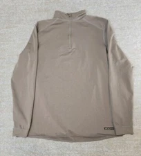 XGO Layer 4 Acclimate Dry 1/4 Zip Base Layer Men's Top Desert Sz L  Army