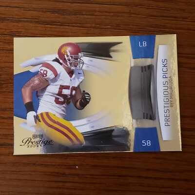 2009 PLAYOFF PRESTIGE REY MAUALUGA PRESTIGIOUS PICKS 82/1000 TROJANS