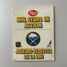 1981 General Foods Post NHL Stars In Action #2 Gilbert Perreault